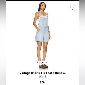 Levi’s Vintage Shortall in That’s Curious - Overall Shorts